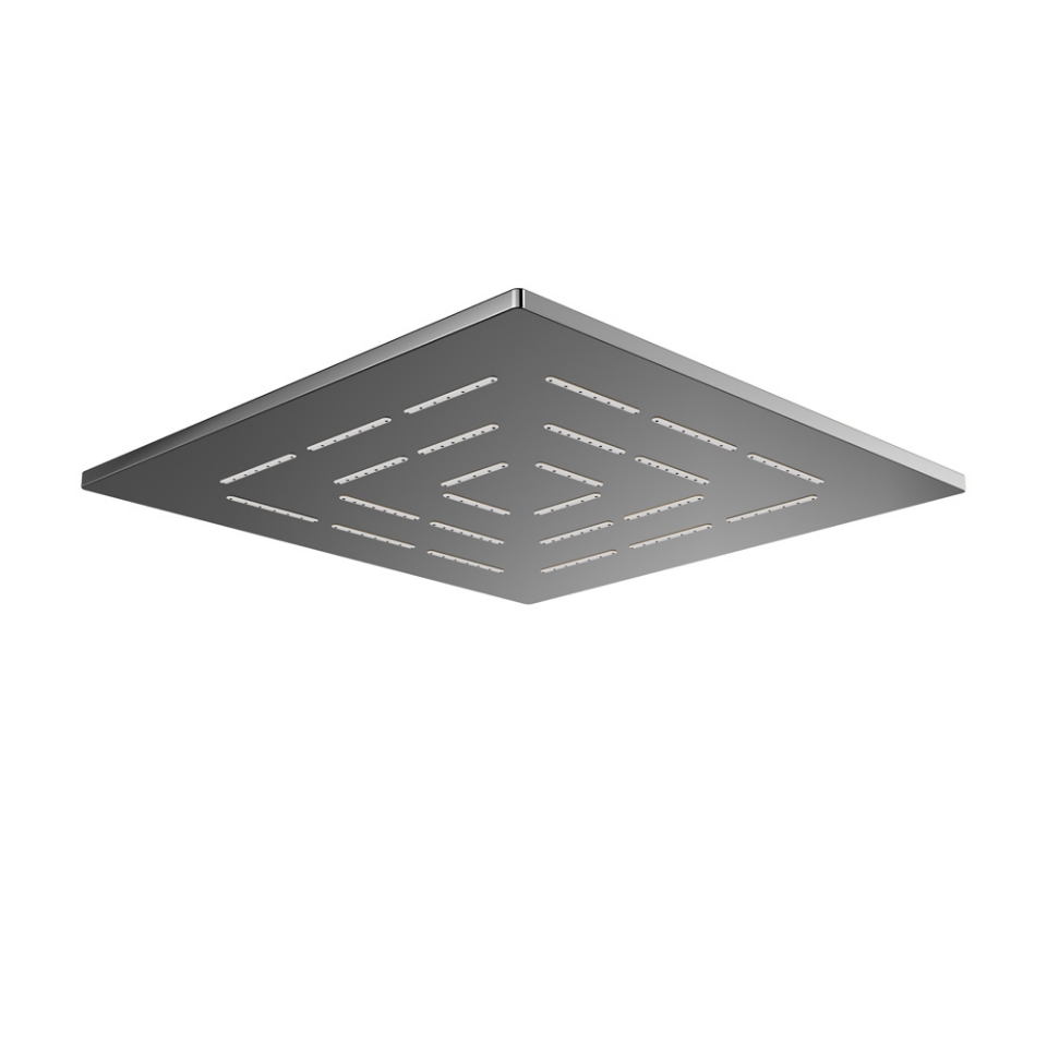 Picture of Square Shape Single Flow Maze Overhead Shower - Black Chrome
