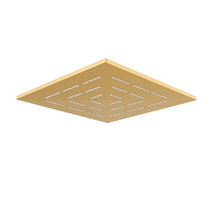Picture of Square Shape Single Flow Maze Overhead Shower - Gold Matt PVD