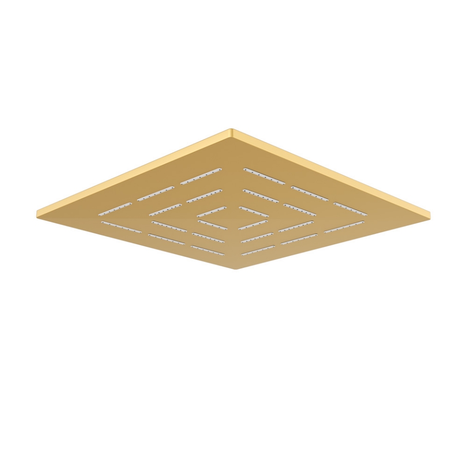 Picture of Square Shape Single Flow Maze Overhead Shower - Gold Matt PVD