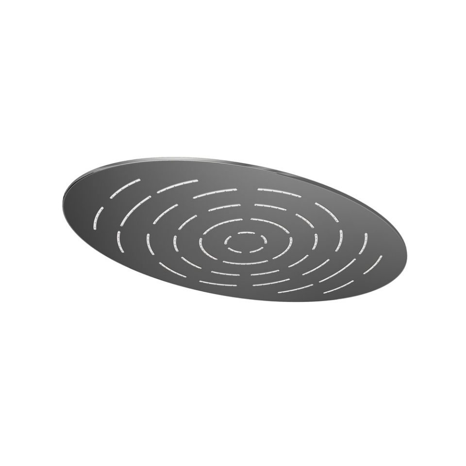 Picture of Maze Overhead Shower 340X220mm Oval Shape Single Flow - Black Chrome