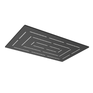 Picture of Maze Overhead Shower - Black Matt