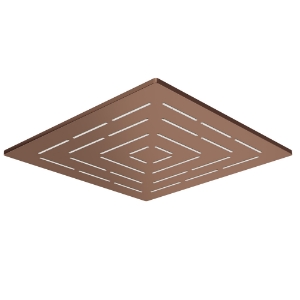 Picture of Square Shape Single Flow Maze Overhead Shower - Blush Gold PVD