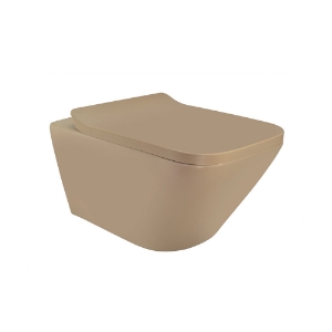 Rimless Blind Installation Wall Hung WC - Beige Matt-LAS-BEM-91953BIUF-Laguna
