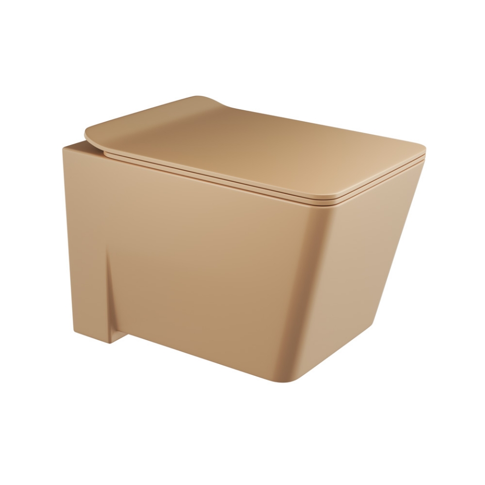 Picture of Rimless Blind Installation Wall Hung WC - Beige Matt