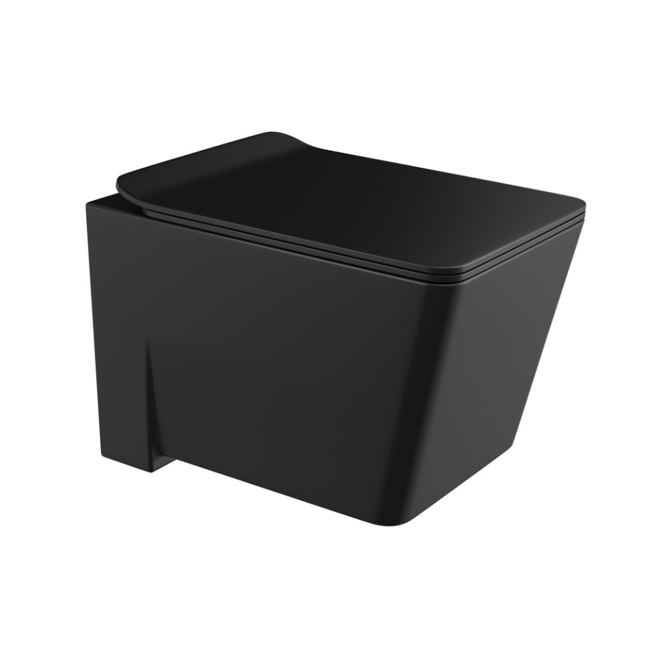 Picture of Rimless Blind Installation Wall Hung WC - Black Matt