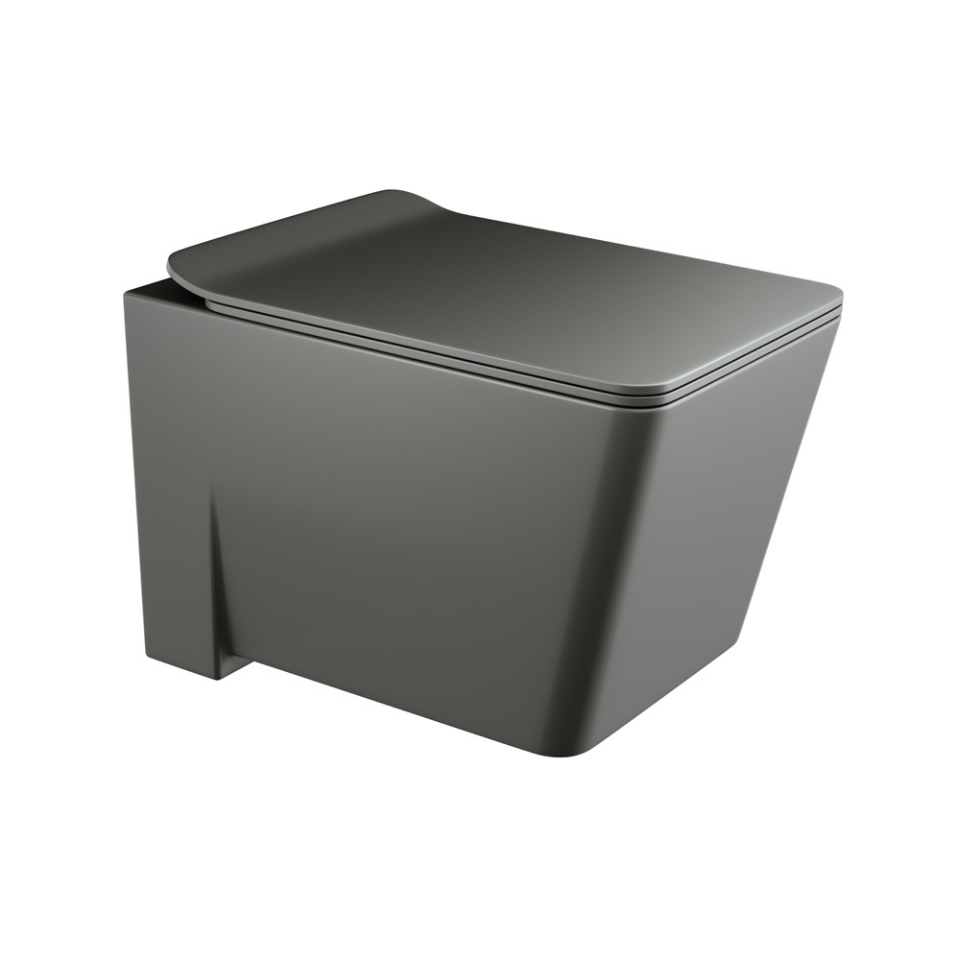 Picture of Rimless Blind Installation Wall Hung WC - Grey Matt