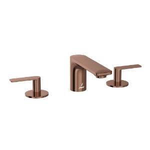 Picture of 3-Hole Basin Mixer - Blush Gold Bright PVD