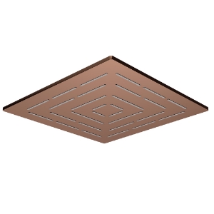 Picture of Square Shape Single Flow Maze Overhead Shower - Blush Gold Bright PVD