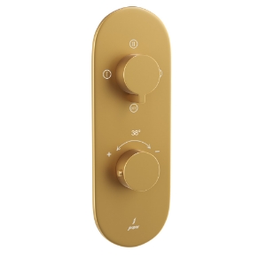 Picture of Aquamax Thermostatic Shower Mixer With 3-Way Diverter - Gold Matt PVD