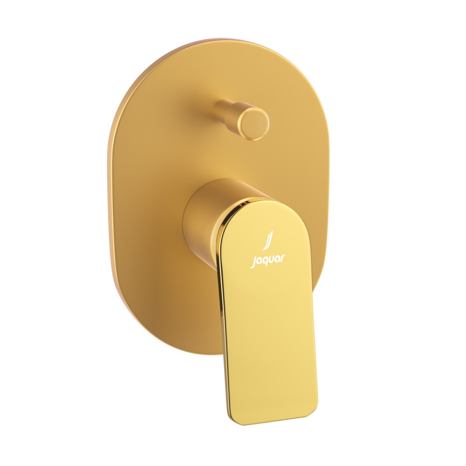 Picture of Single Lever Concealed Divertor - Lever: Gold Bright PVD | Body: Gold Matt PVD