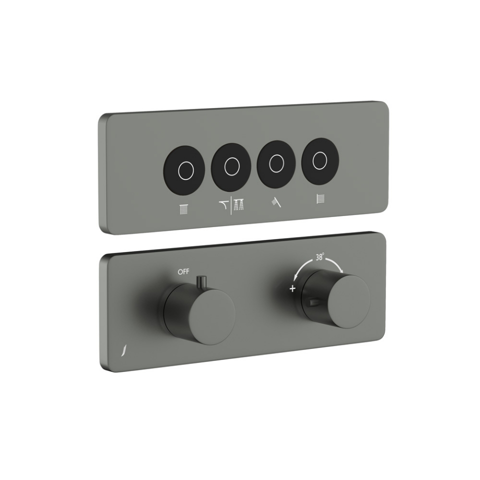 Picture of Exposed Part Kit of Cloud Touch Shower System - Graphite
