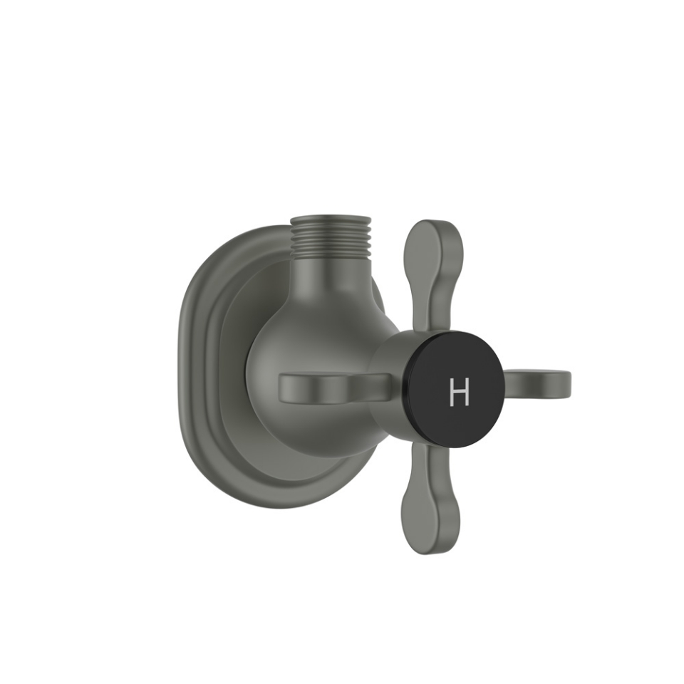 Picture of Angular Stop Cock Hot Only - Graphite