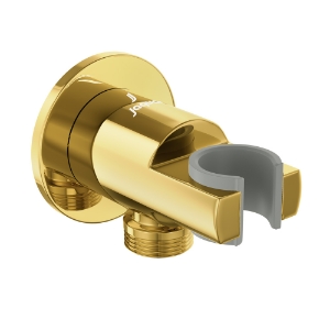 Wall Outlet with Shower Hook - Gold Bright PVD-SHA-GBP-566RPD