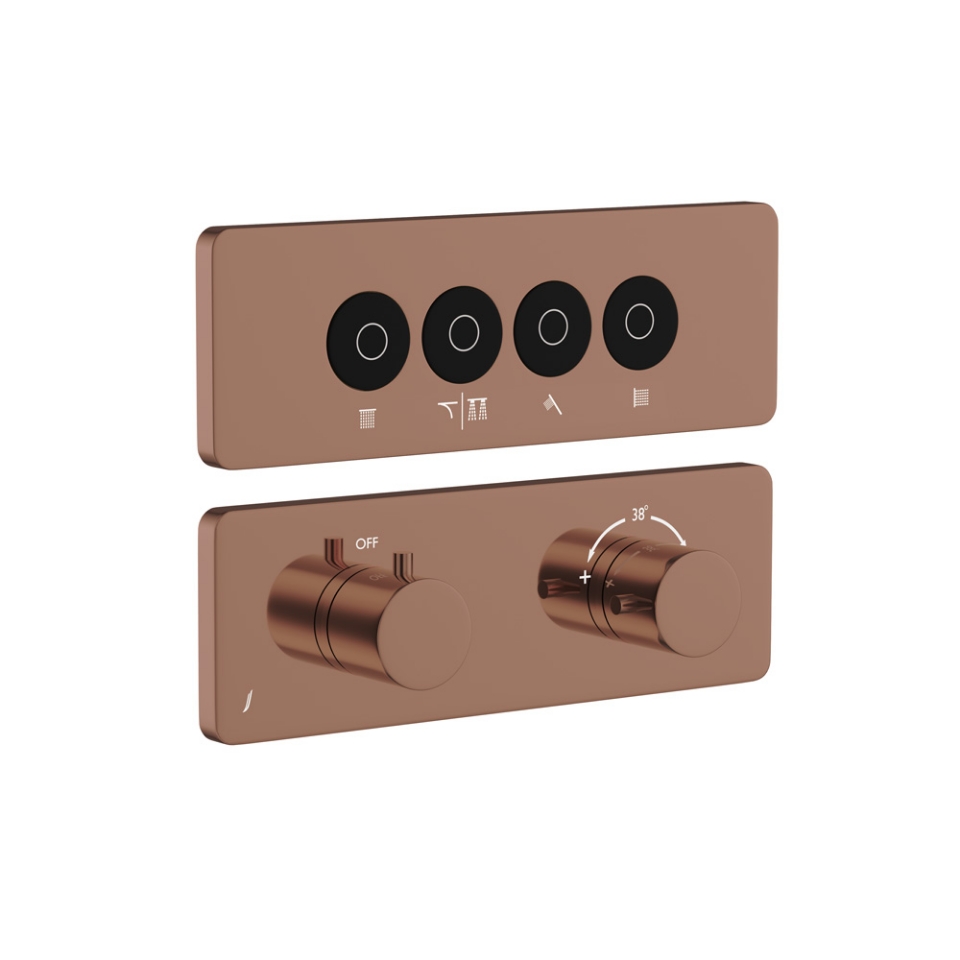 Picture of Exposed Part Kit of Cloud Touch Shower System - Blush Gold Bright PVD