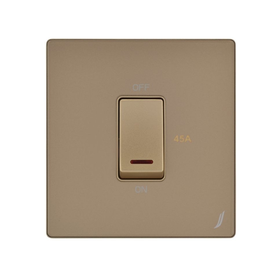 Picture of One Gang 45A Dp Switch - Gold