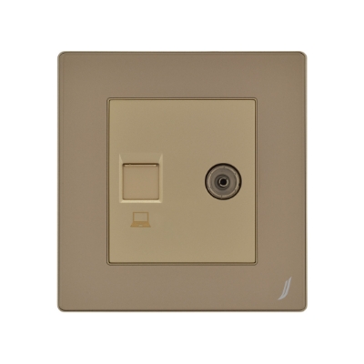 Picture of Television & Computer Socket - Gold
