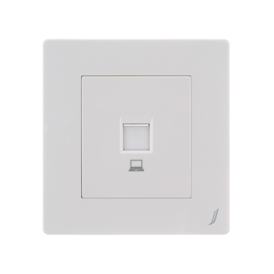 Picture of One Way Computer Socket - White