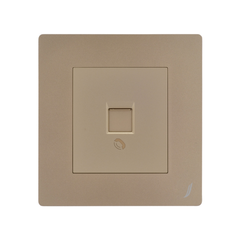 Picture of One Way Telephone Socket - Gold