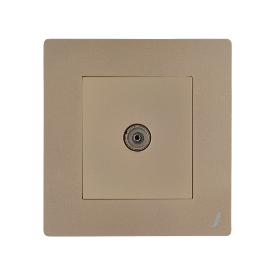 Picture of One Way Television Socket - Gold