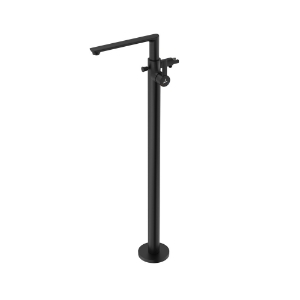 Picture of Exposed Parts of Floor Mounted Single Lever Bath Mixer - Black Matt