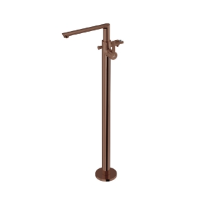 Picture of Exposed Parts of Floor Mounted Single Lever Bath Mixer - Blush Gold PVD