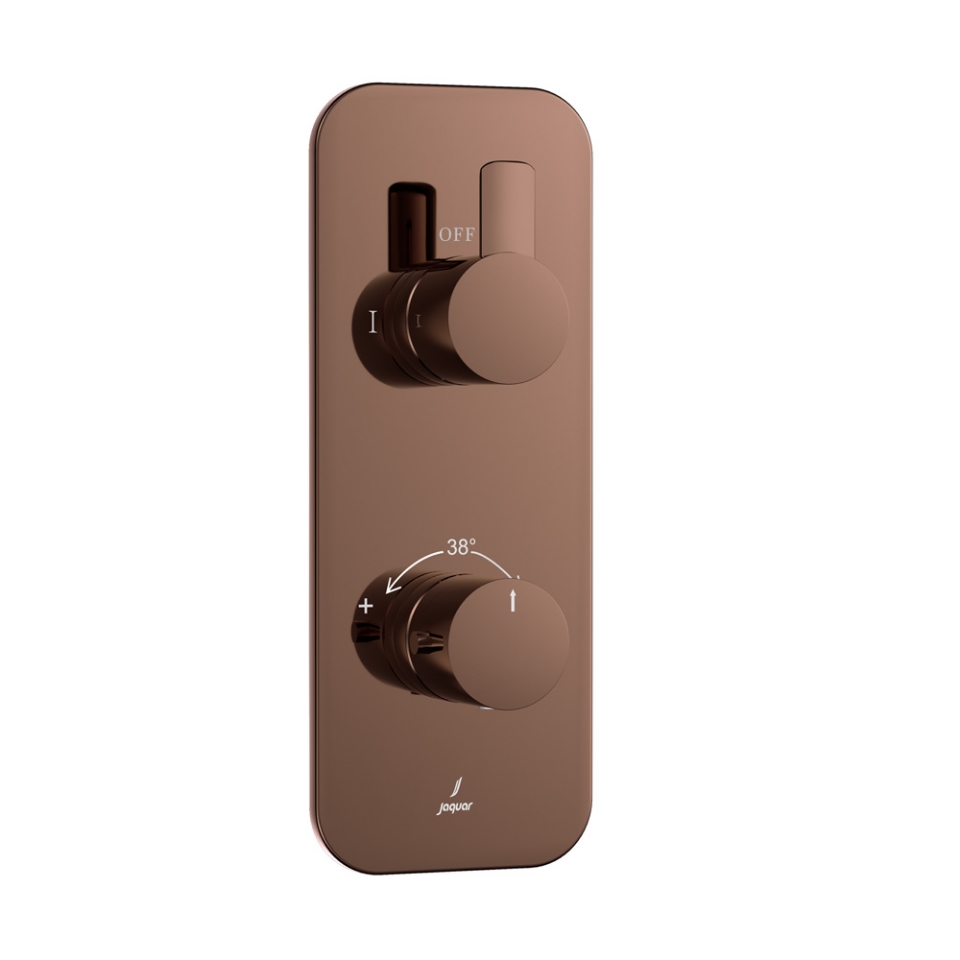 Picture of Aquamax Exposed Part Kit of Thermostatic Shower Mixer - Blush Gold PVD