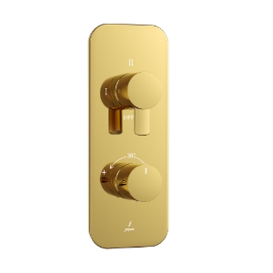Picture of Aquamax Exposed Part Kit of Thermostatic Shower Mixer - Gold Bright PVD