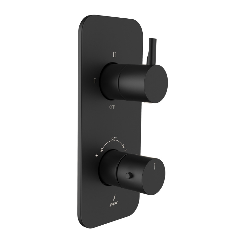 Picture of Aquamax Exposed Part Kit of Thermostatic Shower Mixer   - Black Matt
