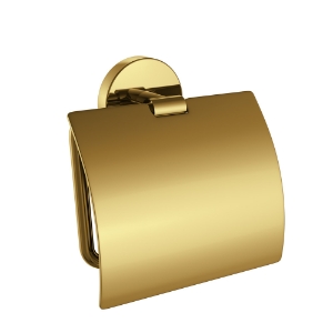 Picture of Toilet Roll Holder with Flap - Gold Bright PVD