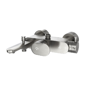 Picture of Exposed Thermostatic Bath & Shower Mixer 3-in-1  System - Stainless Steel