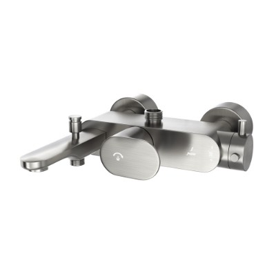 Picture of Exposed Thermostatic Bath & Shower Mixer 3-in-1  System - Stainless Steel