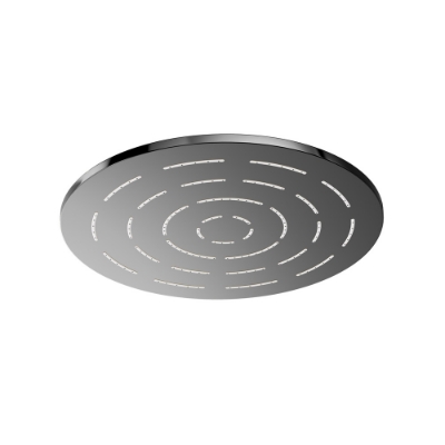 Picture of Round Shape Single Flow Maze Overhead Shower - Black Chrome