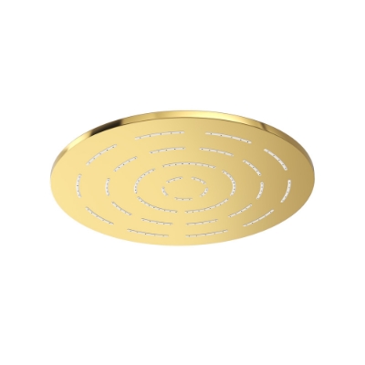 Picture of Round Shape Single Flow Maze Overhead Shower - Gold Bright PVD
