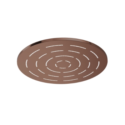 Picture of Round Shape Single Flow Maze Overhead Shower - Blush Gold Bright PVD