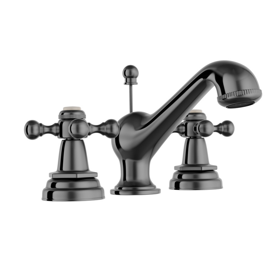 Picture of 3-Hole Basin Mixer - Black Chrome