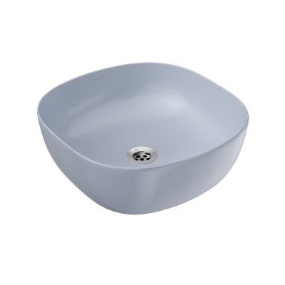 Picture of Thin Rim Table Top Basin - Ice Blue Matt