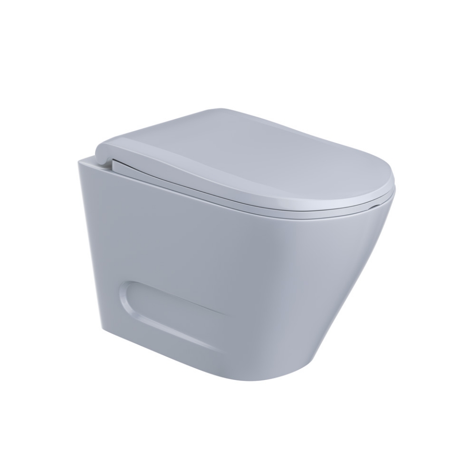 Picture of Rimless Blind Installation Wall Hung WC - Ice Blue Matt