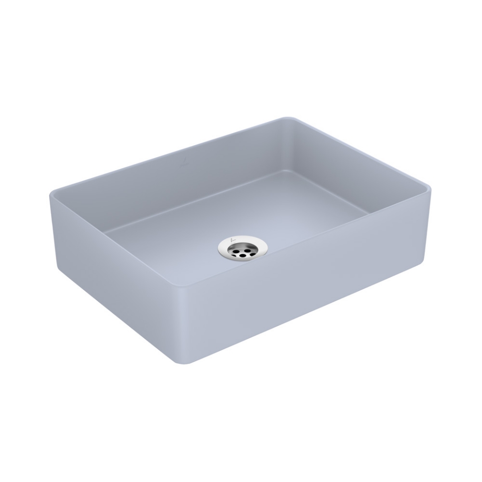 Picture of Thin Rim Table Top Basin -  Ice Blue Matt