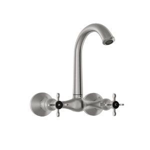 Picture of Sink Mixer with Short Swinging Spout - Stainless Steel