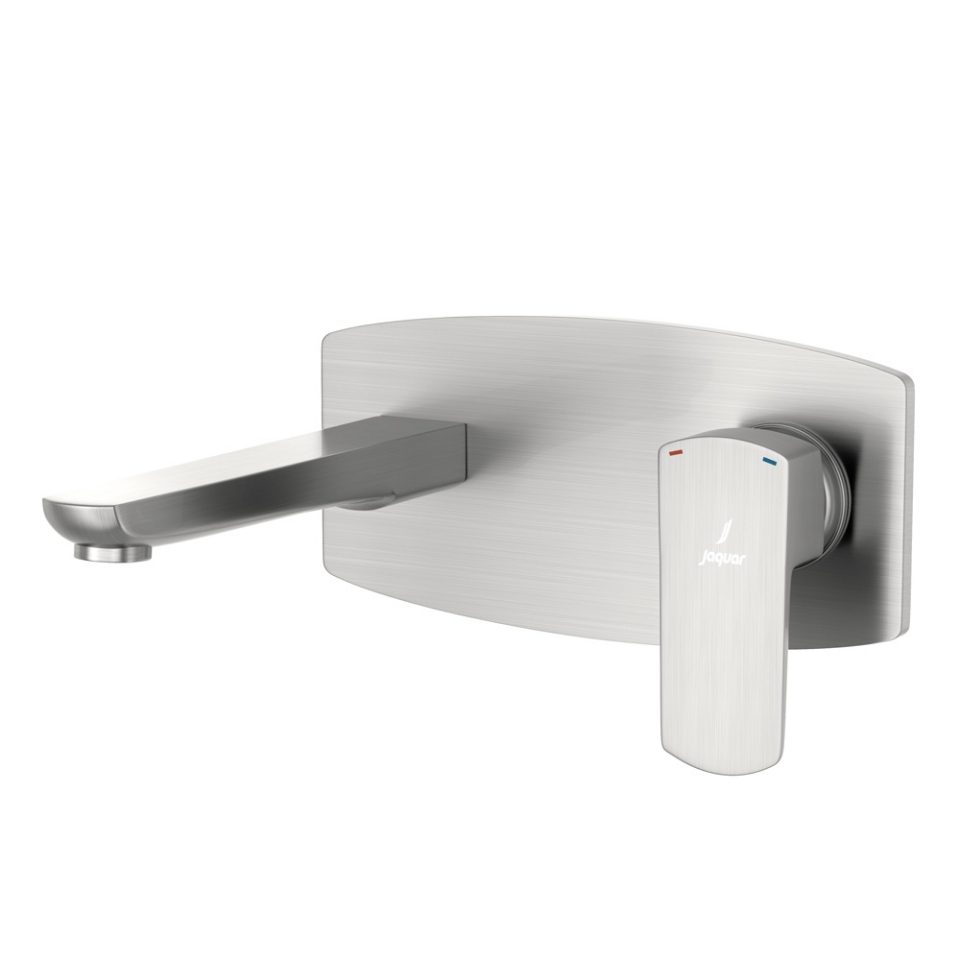 Picture of Exposed Part Kit of Single Lever Basin Mixer Wall Mounted - Stainless Steel