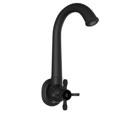 Picture of Sink Cock with Regular Swinging Spout - Black Matt