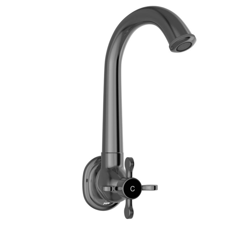 Picture of Sink Cock with Regular Swinging Spout - Black Chrome