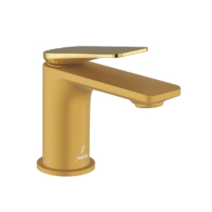 Picture of Single Lever Basin Mixer -Lever: Gold Bright PVD | Body: Gold Matt PVD