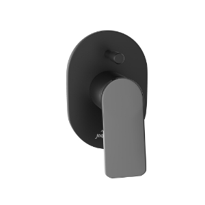 Picture of Single Lever Exposed Parts Kit of Hi-flow Diverter - Lever: Black Chrome | Body: Black Matt