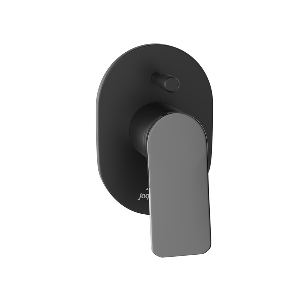 Picture of सिंगल लीवर एक्स्पोज़्ड पार्ट्स किट ऑफ हाई-फ्लो डायवर्टर - लीवर: ब्लैक क्रोम | बॉडी: ब्लैक मैट