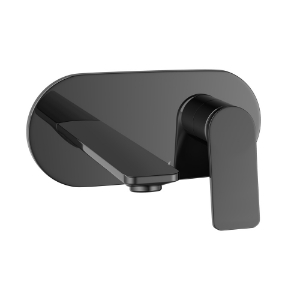 Picture of एक्स्पोज़्ड पार्ट किट ऑफ सिंगल लीवर बेसिन मिक्सर वॉल माउंटेड - ब्लैक क्रोम