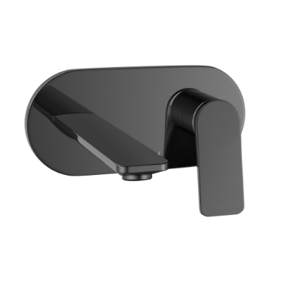 Picture of एक्स्पोज़्ड पार्ट किट ऑफ सिंगल लीवर बेसिन मिक्सर वॉल माउंटेड - ब्लैक क्रोम