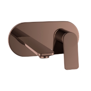 Picture of Exposed Part Kit of Single Lever Basin Mixer Wall Mounted - Blush Gold PVD