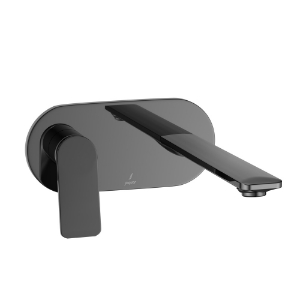 Picture of एक्स्पोज़्ड पार्ट किट ऑफ सिंगल लीवर बेसिन मिक्सर वॉल माउंटेड - ब्लैक क्रोम