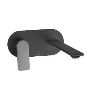 Picture of एक्स्पोज़्ड पार्ट किट ऑफ सिंगल लीवर बेसिन मिक्सर वॉल माउंटेड - लीवर: ब्लैक क्रोम | बॉडी: ब्लैक मैट